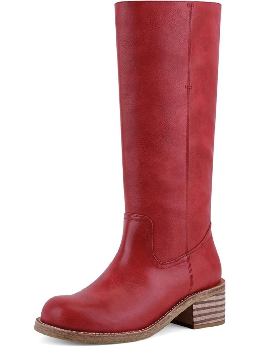 Stylish Knee High Chunky Block Heel Boots for Women - Comfortable Square Toe